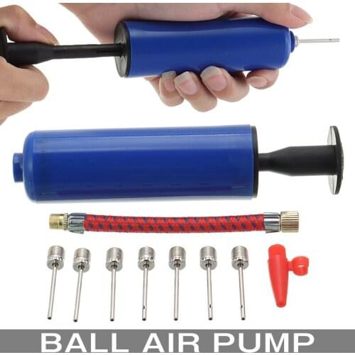 New Portable Manual Air Pump Mini Pump With Ball Needle For Bicycle Soccer Basketball Handball Balloon Inflator