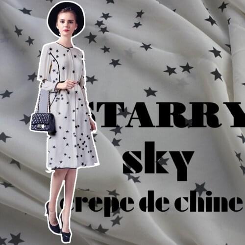 ALL STAR silk crepe de Chine Decor crepe de Chine silk crepe de Chine fabric British style fabric/1m