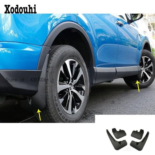 High quality car body cover Soft Plastic Mud Flap Splash Guard fender mudguard 4pcs For toyota RAV4 2016 2017 2018
