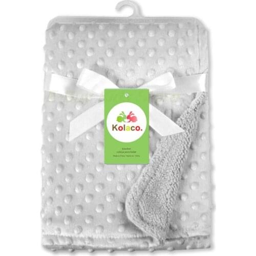 Winter Warm Swaddling Wrap for Newborn Infantil Grey Soft Fleece Blankets Muslin Baby Stuff Toddler Girl Boys Swaddle Diapers