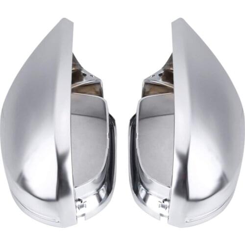 For Audi A6 C7 S6 2012 2013 2014 2015-2018 1 Pair Rearview Mirror Shell Cover Protection Cover Matte sliver Cover Mirror Chrome