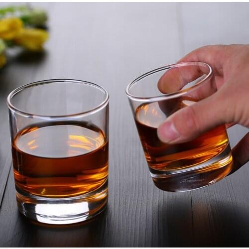 2 Pcs set high quality fashion home bar lead-free whiskey glass cups 0902-15