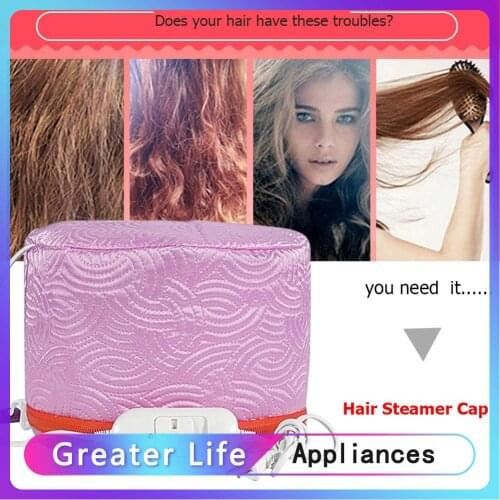 3 Modes Hair Steamer Cap Electric Hair Heating Cap Thermal Treatment Hat