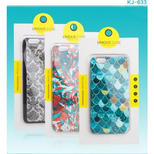 500 pcs OEM DIY paper packaging box custom logo for mobile phone case for 4.7 inches 5.5 inches back cover case packaging