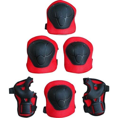 6pc Kids Teens Elbow Knee Wrist Protective Guard Safety Skate Bike Gear Pads