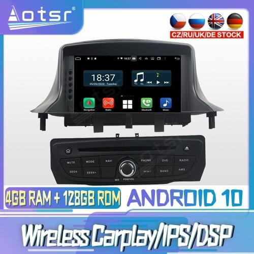 Android 10 PX6 128G For RENAULT Megane III 2009 2016 DVD GPS Navigation Auto Radio Stereo Video Multimedia Player HeadUnit 2din