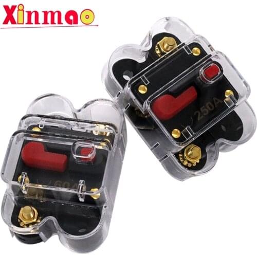 12-48V 50A 60A 80A 100A Auto switch for fuse holder of car audio, auto recovery circuit breaker for waterproof of RV and yacht