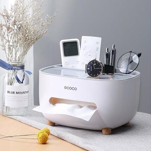 Napkin Tissue Holder Household Living Room Dining Room Creative Lovely Simple Multi Function Remote Control Storage Tissue Box