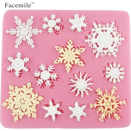 Eco-Friendly silicone cake tools silicon mold kitchen accessories mould Cookie Tools snow shape 50-26 Gift