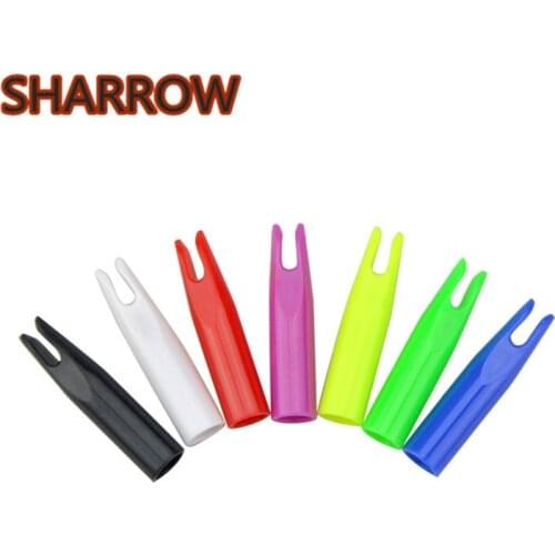 100Pcs Archery Arrow Nocks Plasticnock Arrow Tails Replacement Nock Fit 6mm Arrow Shaft Outdoor Hunting Shooting Accessories