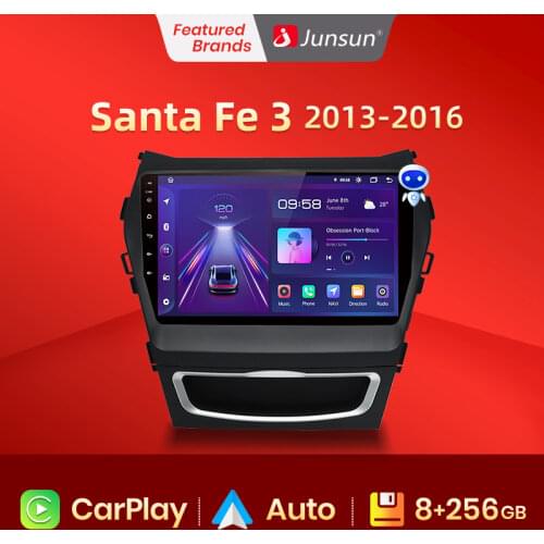 Junsun V1 2G+32G Android 10.0 For Hyundai Santa Fe 3 2013-2016 Car Radio Multimedia Video Player Navigation GPS RDS 2 din dvd