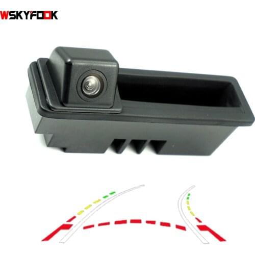 CCD 600Line Dynamic Trajectory Trunk handle Rear Camera For Posche Cayenne Audi A4 A4L A6 A6L A7 A5 Q7 Q5 Q3 RS5 RS6 A3 A8L Cam