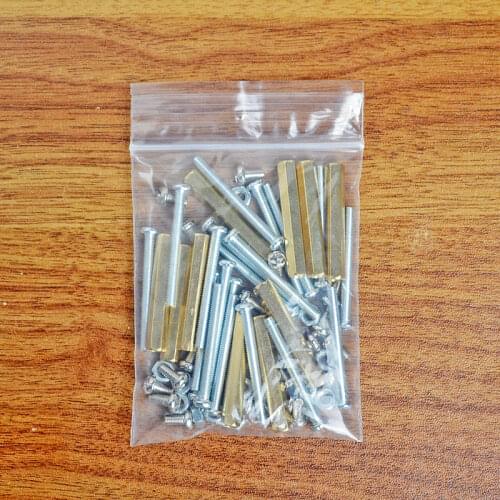 Smart Car Screws Accessory Kit Screw Kit Nut Copper Couplings Parts Kit Bolt Post Pack for DIY 2wd/4wd Robot Toy