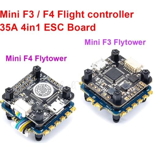 Mini F3 / F4 Integrated OSD Built in 5V 1A BEC Flight controller Tower / Mini 35A V2.1 2-6S 4in1 ESC For RC ELF 88mm CLOUD-149