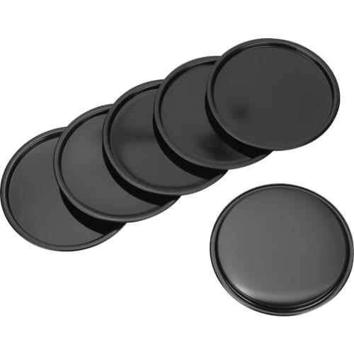 6Pcs Round Metal Candle Holders Reusable Candles Plates Elegant Wax Base Trays Tabletop Ornaments Wedding Party Home Decorations