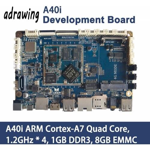 A40i Development Board ARM Cortex-A7 Quad Core 1GB DDR3 8GB EMMC