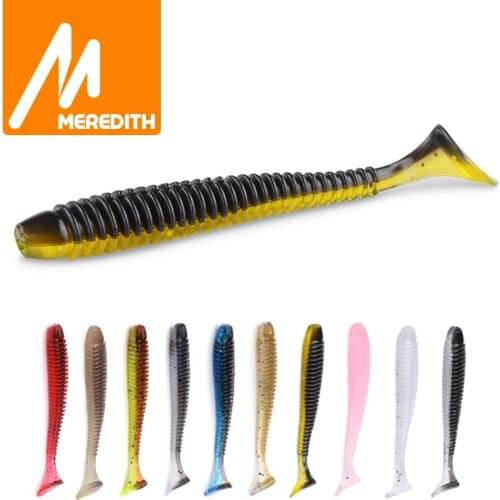 MEREDITH 75mm/2g 20pcs/Lot Fishing Lures Soft Lures Fishing Soft Bait Bass Bait Swimbait Craws Swing Impact