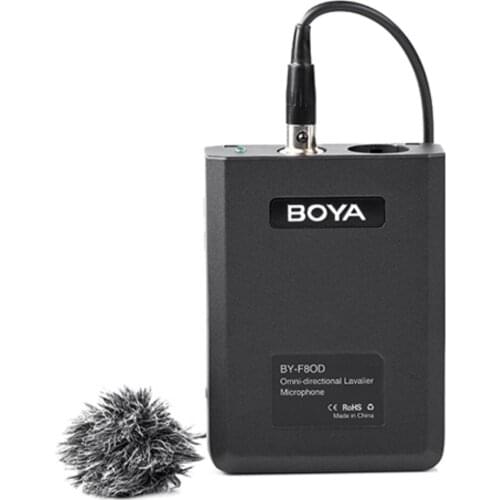 BOYA BY-F8OD Professional Microphone for Camera Camcorder Record Mic Omni Lavalier Video Microphone for Camera Camcorder Record