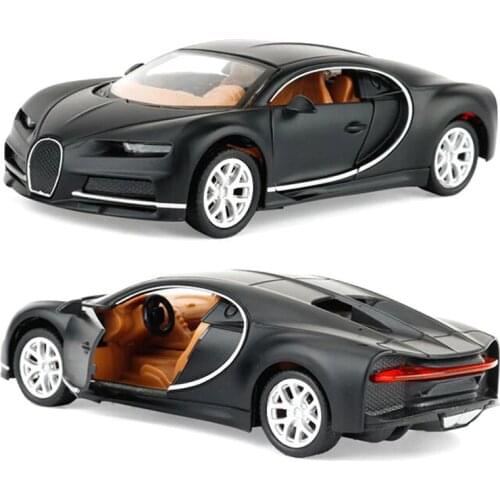 1:32 Scale Diecast Alloy Bugattis Chiron Sports Car Model Matel Vehicles Toys Miniature Playing for Children Kids Collect Gift
