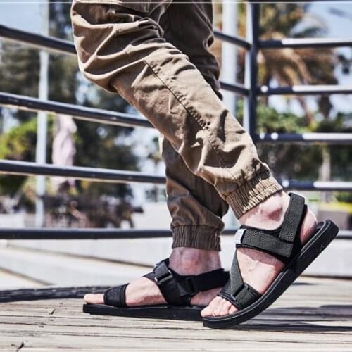 2020 New Summer Mens Beach Shoes Mens Sandals open-toed Casual Sandals and Slippers Comfortable Sandalias Mujer,Big Size 38-45