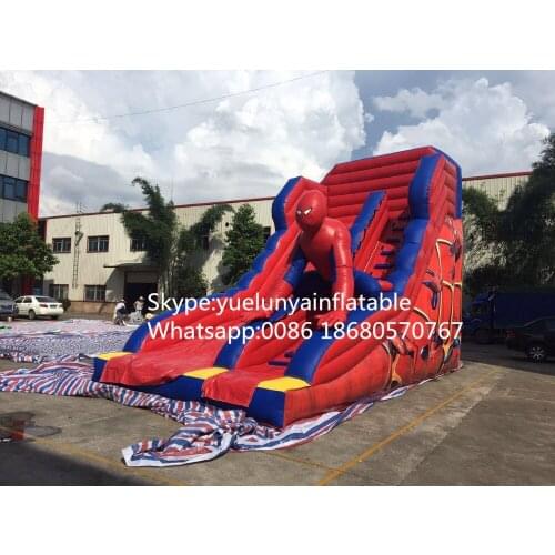 2016 new Factory direct Inflatable slide,Spider - Man Slide KY-108