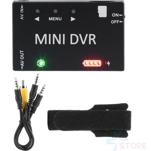 New Mini FPV DVR Module NTSC / PAL Switchable Built-in Battery Video Audio FPV Recorder for RC Models Airplane Racing FPV Drone