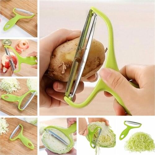 Vegetable Potato Fruit Peeler Cabbage Grater Cutter Slicer Stainless Steel Blade