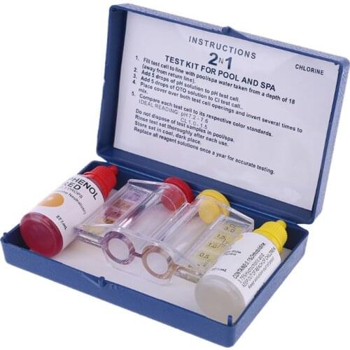 PH Chlorine Water Quality Test Kit Swimming Pool Hydroponic Aquarium Tester D17_F Aquatic Biological Products