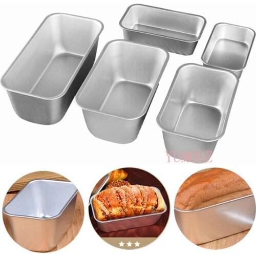 Baking Mold Aluminium Rectangle Cake Tin Baking Dish Bakery Case Mould Cake Decorating Tools,5 Size For Choose baking pan