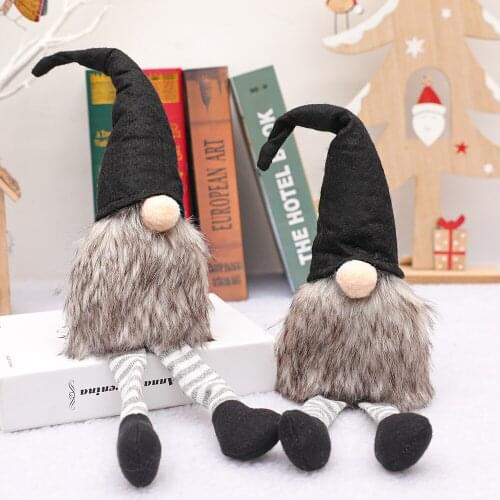 2020 christmas decoration Black hat faceless doll ornaments forest old man Dwarf Rudolph Doll gift
