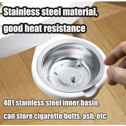 Hidden Ashtray Creative Free Rotating Stainless Steel Ashtray Office Living Room Household Hidden Table Bottom Ashtray 2 Colors