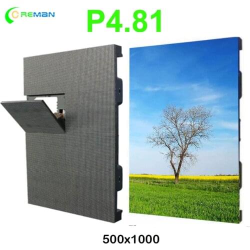 P4.81 led display panel 500x1000 slim video panel stage concert parts rental led panel p3.91 p4.81