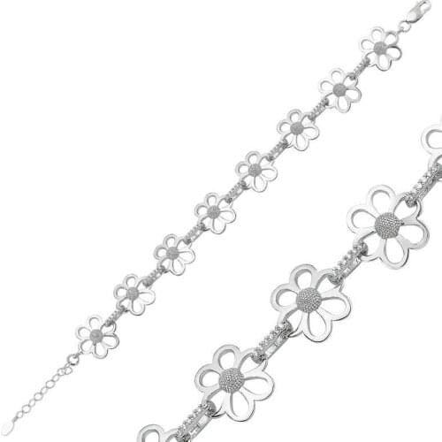 Tevuli 925 Sterling Silver Flower Women 'S Bracelet