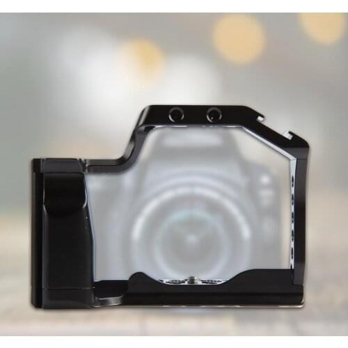 Convenient Hood Cage Full Covering High Strength Aluminum Alloy Camera Cage with Cold Shoe Mount for EOS M50