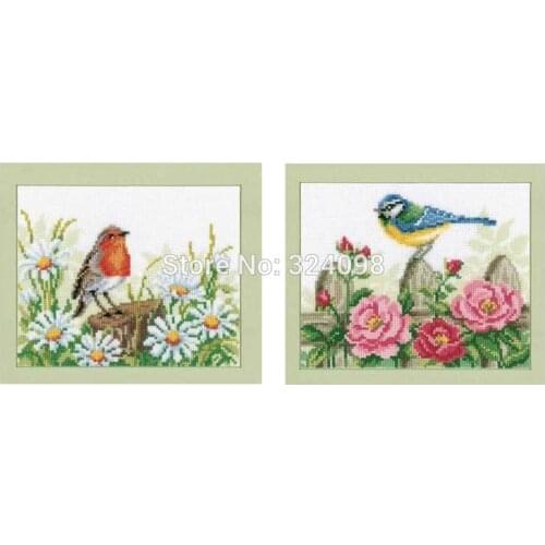 Birds and flowers patterns Counted Cross Stitch 11CT 14CT 18CT DIY wholesale Chinese Cross Stitch Kit Embroidery Needlework Sets