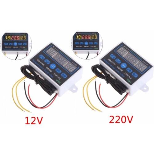 W88 12V/220V 10A Digital LED Temperature Controller Thermostat Control Switch Sensor Tester Tools