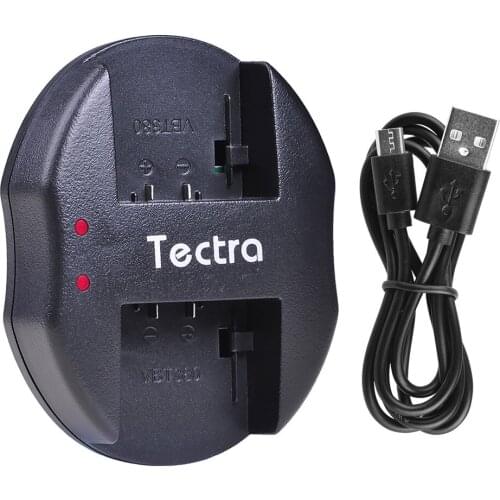 Tectra VW-VBT380 VW-VBT190 VW-VBK360 Battery Charger for Panasonic HC-V180GK HC-V380GK HC-V110 HC V130 USB Dual Charger