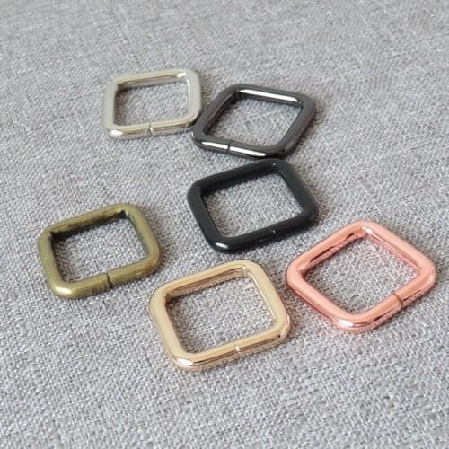 100pcs wholesale 20mm webbing bag handbag leather strap metal belt buckle pet dog leash rope sewing garment sewing DIY accessory