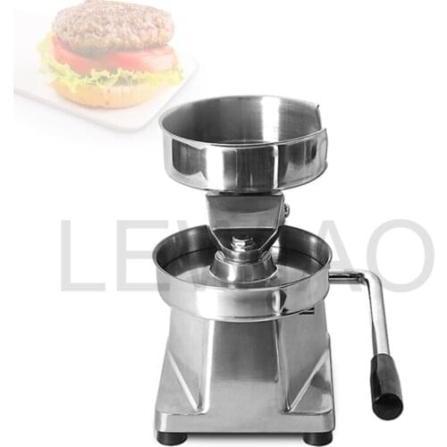 15cm Manual Hamburger Press Maker Burger Forming Machine Round Meat Shape Processor Kitchen Beef Pie Mold Tool