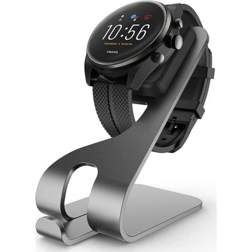 Aluminum Watch Stand for Fossil Gen 4 & Gen 5 Charging Charger for MK /Skagen Falster 2 / Emporio Armani HeartRate Smartwatch