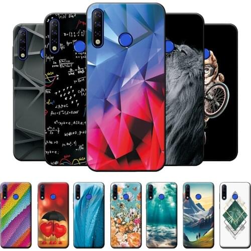 Case For Tecno Spark 4 Case For Tecno Spark 4 Geometric Cute Cover Bumper on Tecno Spark 4 Spark4 Shockproof Silicone Phone Case