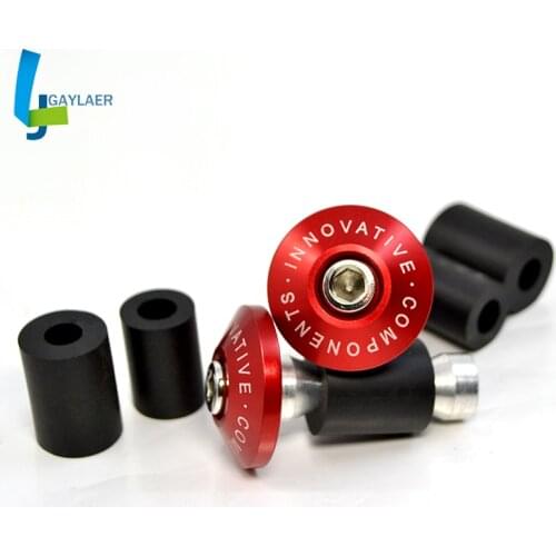 CNC Motorcycle Handle Grip Plugs Ends Handlebar Cap Hand Grips Bar Ends Plugs