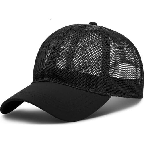 Db70 Mens Mesh Baseball Cap Breathable Summer Caps Dad Hat Outdoor Fishing Hats Bone Gorras Snapback Trucker Cap 3.99