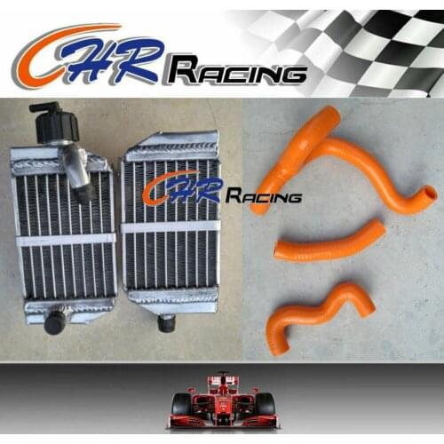 FOR KTM 50 SX/SXS MINI 50cc/49cc 2-STROKE 2012-2017 2015 aluminum radiator +Hose
