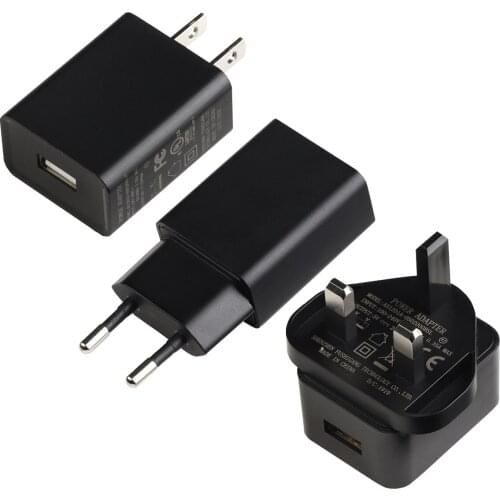 5V 1A 2A Travel USB Adapter Phone Charger Power Supply Adapter Wall Desktop Charging Power Bank EU/US Plug black white adapter