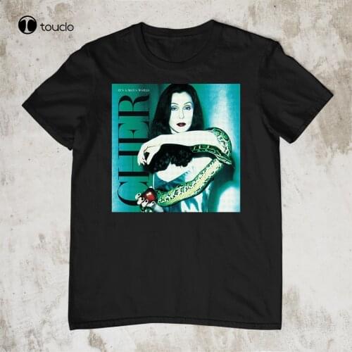 New Cher ItS A ManS World Short Sleeve Cotton Black Unisex S-2345Xl T-Shirt Cotten Tee Shirt