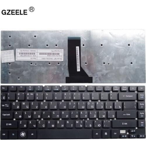 GZEELE New RU Black Keyboard For Acer Aspire ES1-411 ES1-431 ES1-511 ES1-520 ES1-521 V3-431