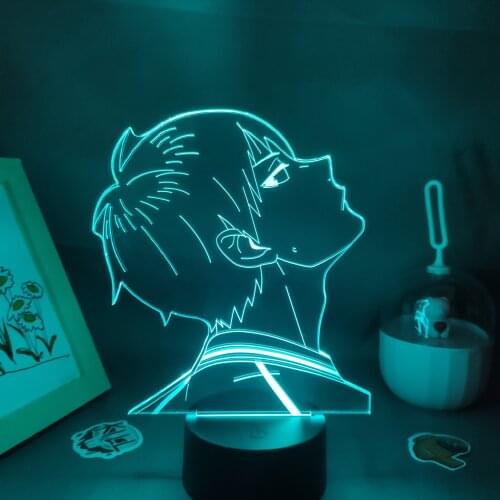 Haikyuu Anime Figure Tobio Kageyama 3D LED RGB USB Night Lights Gift For Friends Otaku Bed Room Table Home Manga Lava Lamp Decor