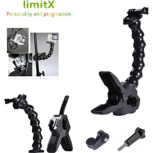 Jaws Flex Clamp Mount Gooseneck for Garmin Virb 360 Ultra 30 Kodak PIXPRO SPZ1 SP1 WP1 4KVR360 SP360 4K Olympus Tough TG-Tracker