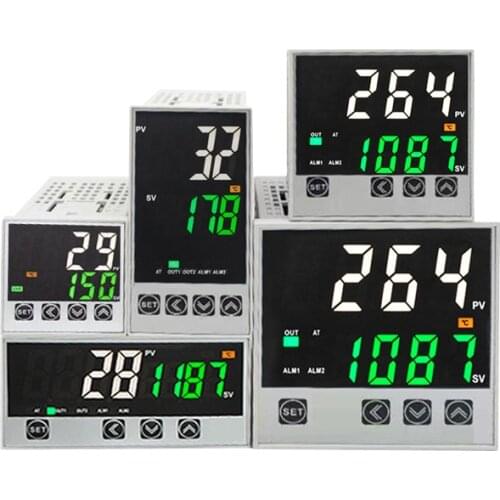 K E J PT100 CU50 universal input PID thermostat digital temperature controller panel meter thermal regulator with alarm output